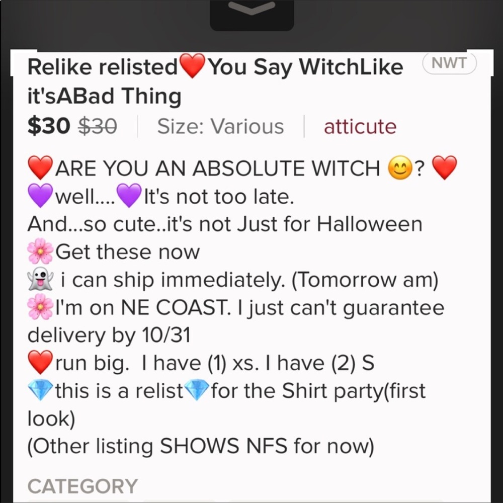 NFS-You Say Witch Like Its a bad thing shirt - Picture 3 of 6